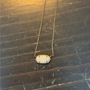 White stone kendra scott necklace